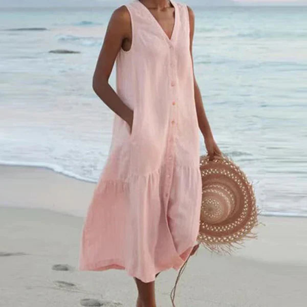 Alma™ | Robe Chemise Sans Manches