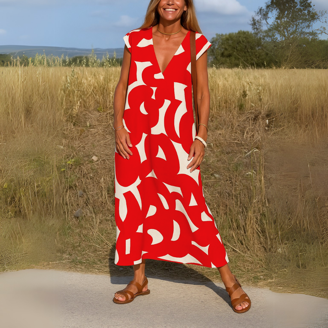 Pamela™ | Élégance Drapée Maxi