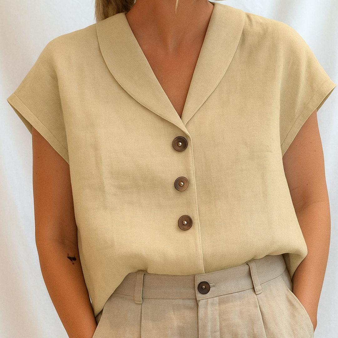 Lois™ - BLOUSE UNIE ÉLÉGANTE