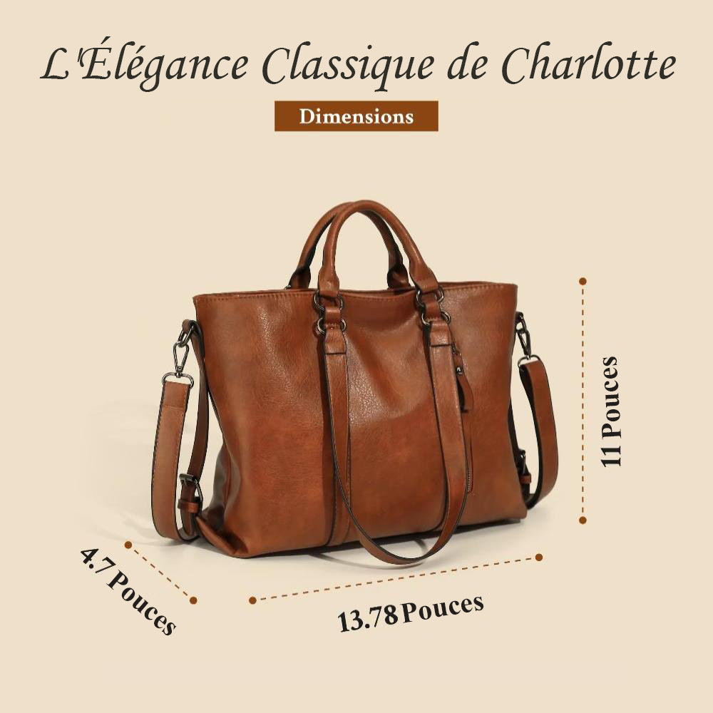 L'Élégance Classique de Charlotte | Sac Tote Vintage