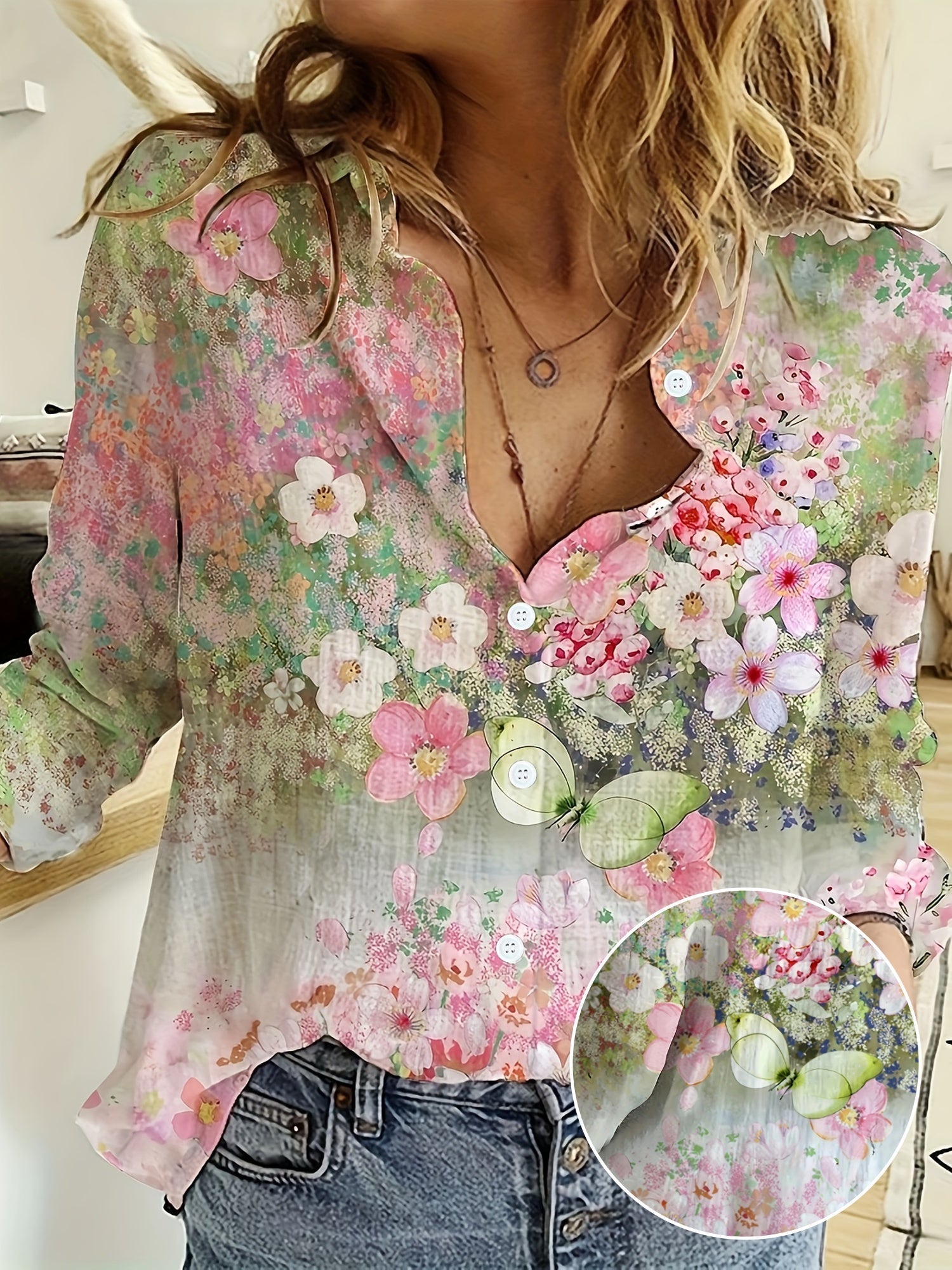 LUCIA™ - BLOUSE BOHO FLORALE