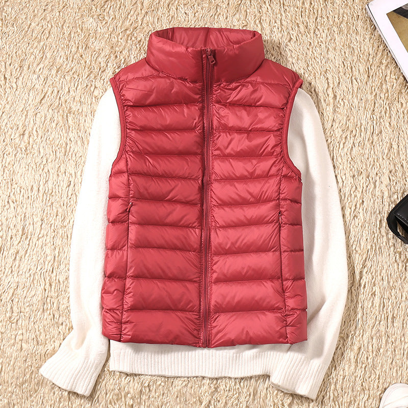 Amira™ | Lightweight Puffer Vest with Pleated Design
