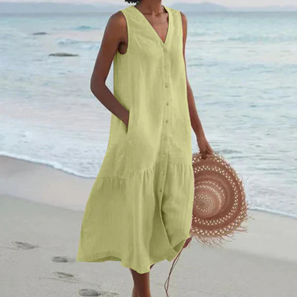 Alma™ | Robe Chemise Sans Manches