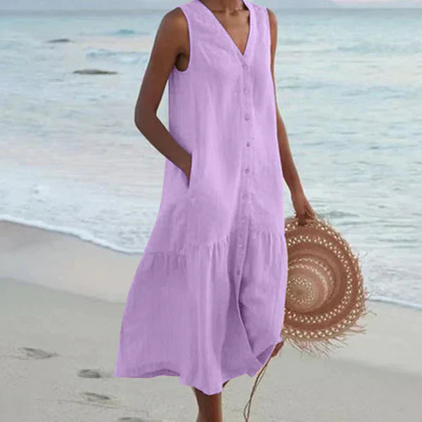 Alma™ | Robe Chemise Sans Manches