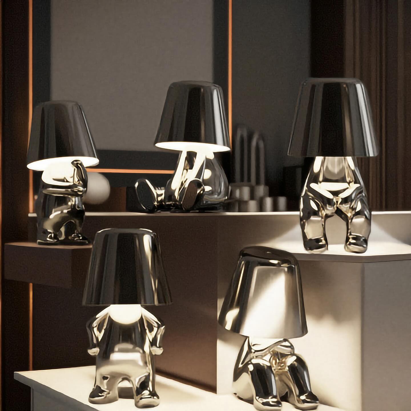 Lampe de table penseur