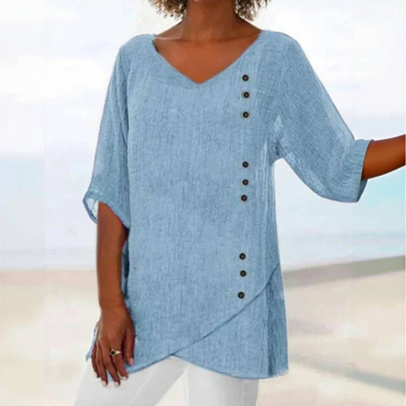 Alva™ – BLOUSE ASYMÉTRIQUE DÉCONTRACTÉE