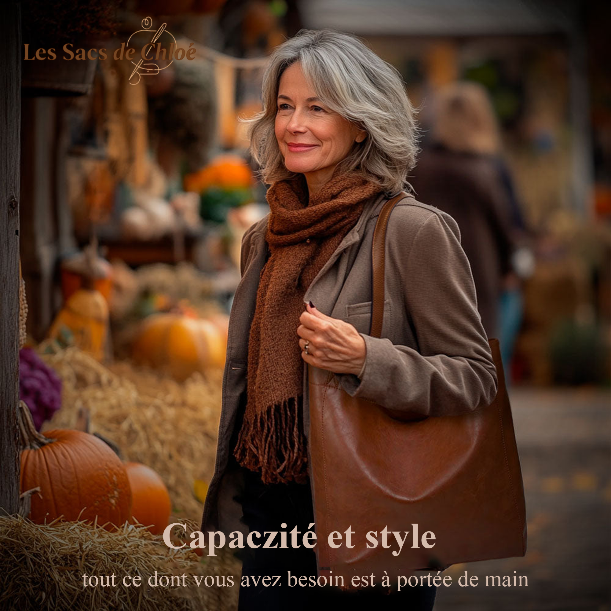 Sac en cuir élégant de Lorena | Chic moderne