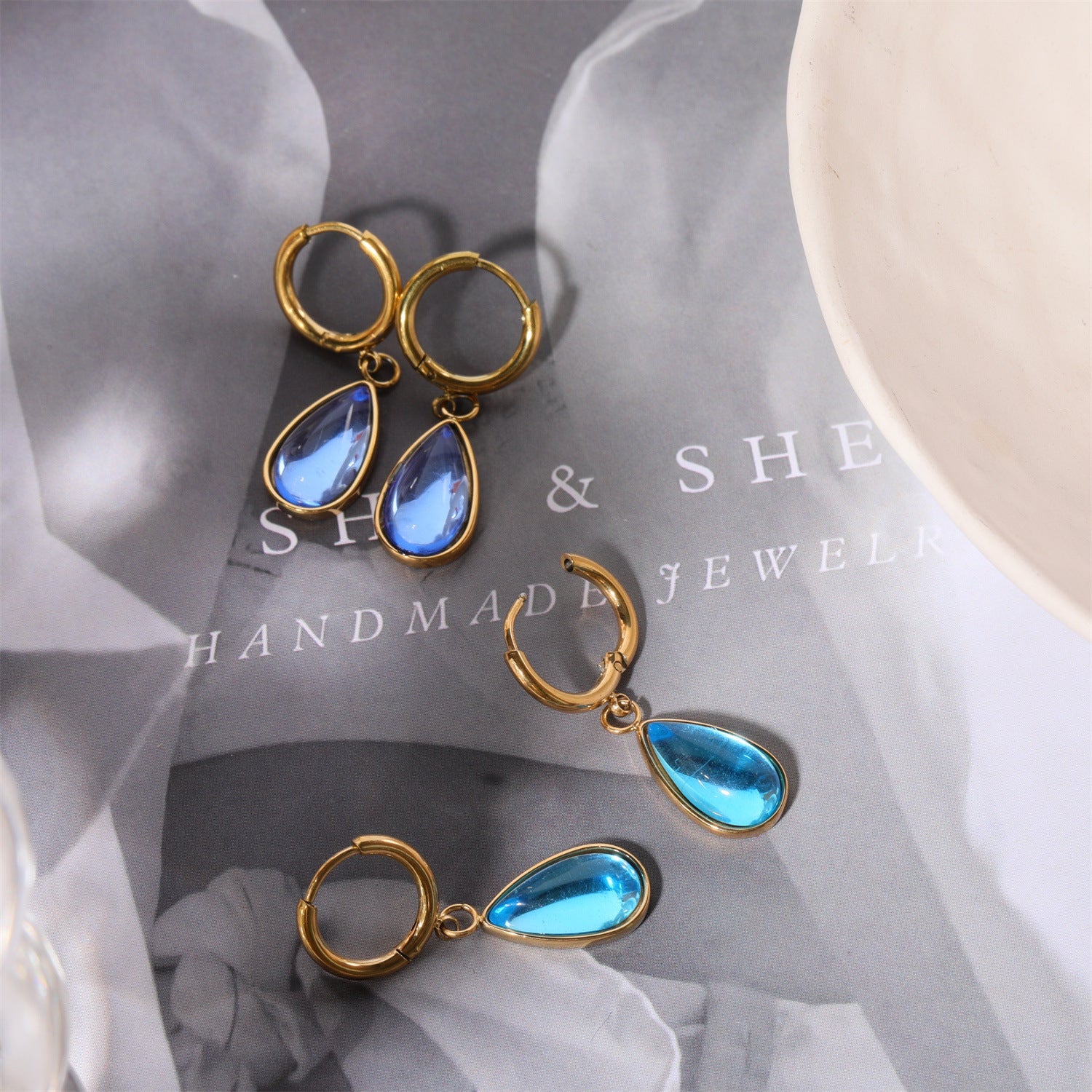 Boucles d'Oreilles en Cristal