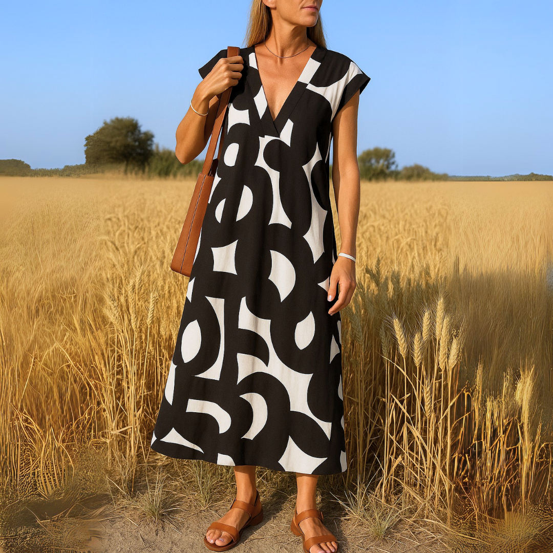 Pamela™ | Élégance Drapée Maxi
