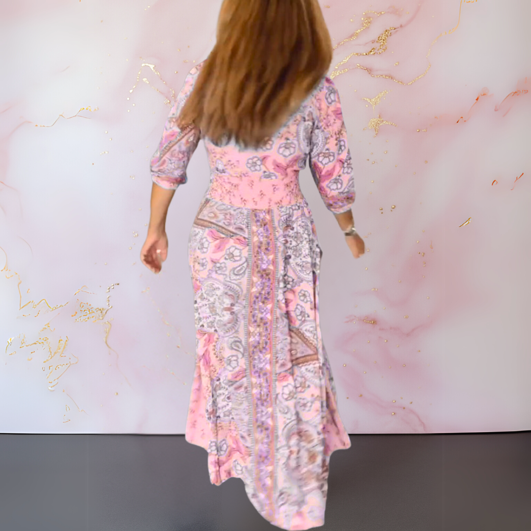 Rita™ - ROBE D'ÉTÉ ÉLÉGANTE À COL EN V AVEC SILHOUETTE FLATTEUR