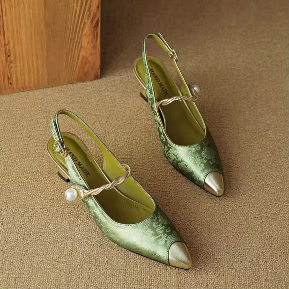 ASTRID | TALONS À DOS SANGLE EMBELLIS PAR DES PERLES