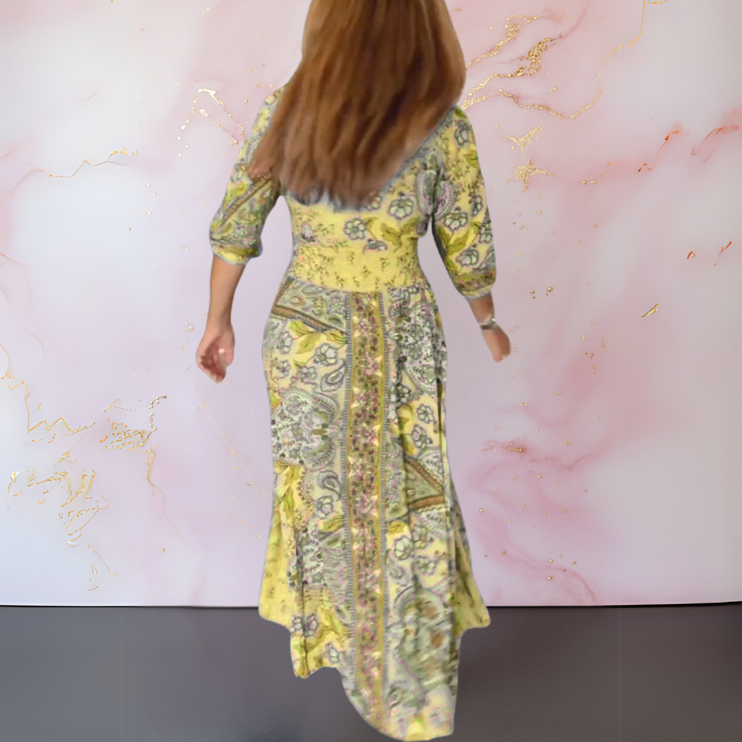Rita™ - ROBE D'ÉTÉ ÉLÉGANTE À COL EN V AVEC SILHOUETTE FLATTEUR