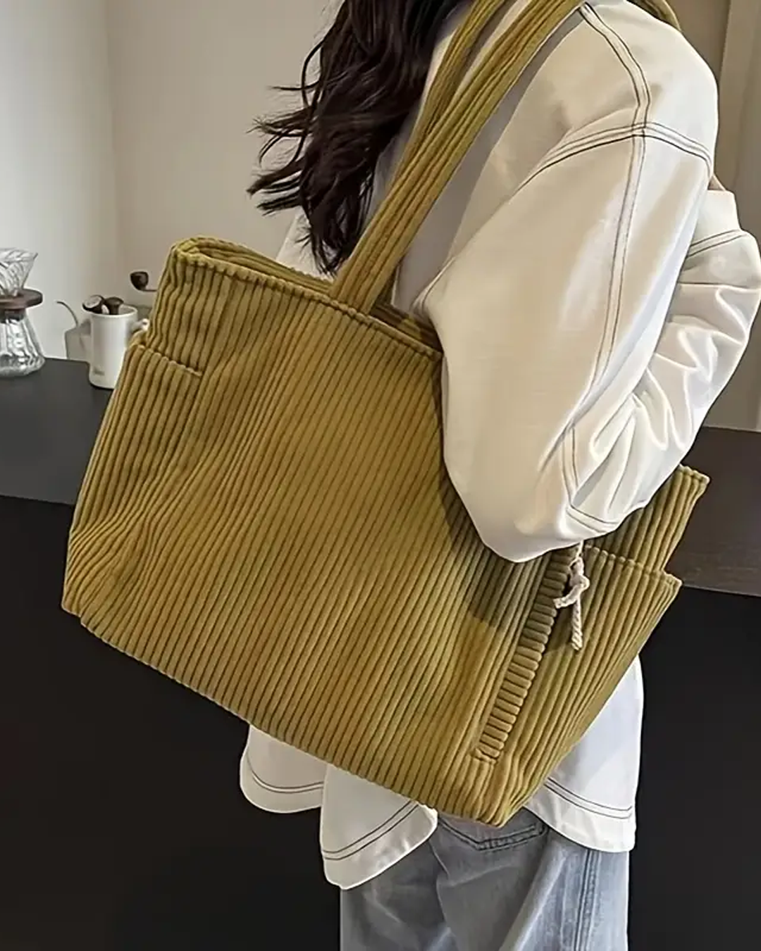 Tilda™ - SAC TOTE RAYÉ AVEC DÉTAIL EN CORDON