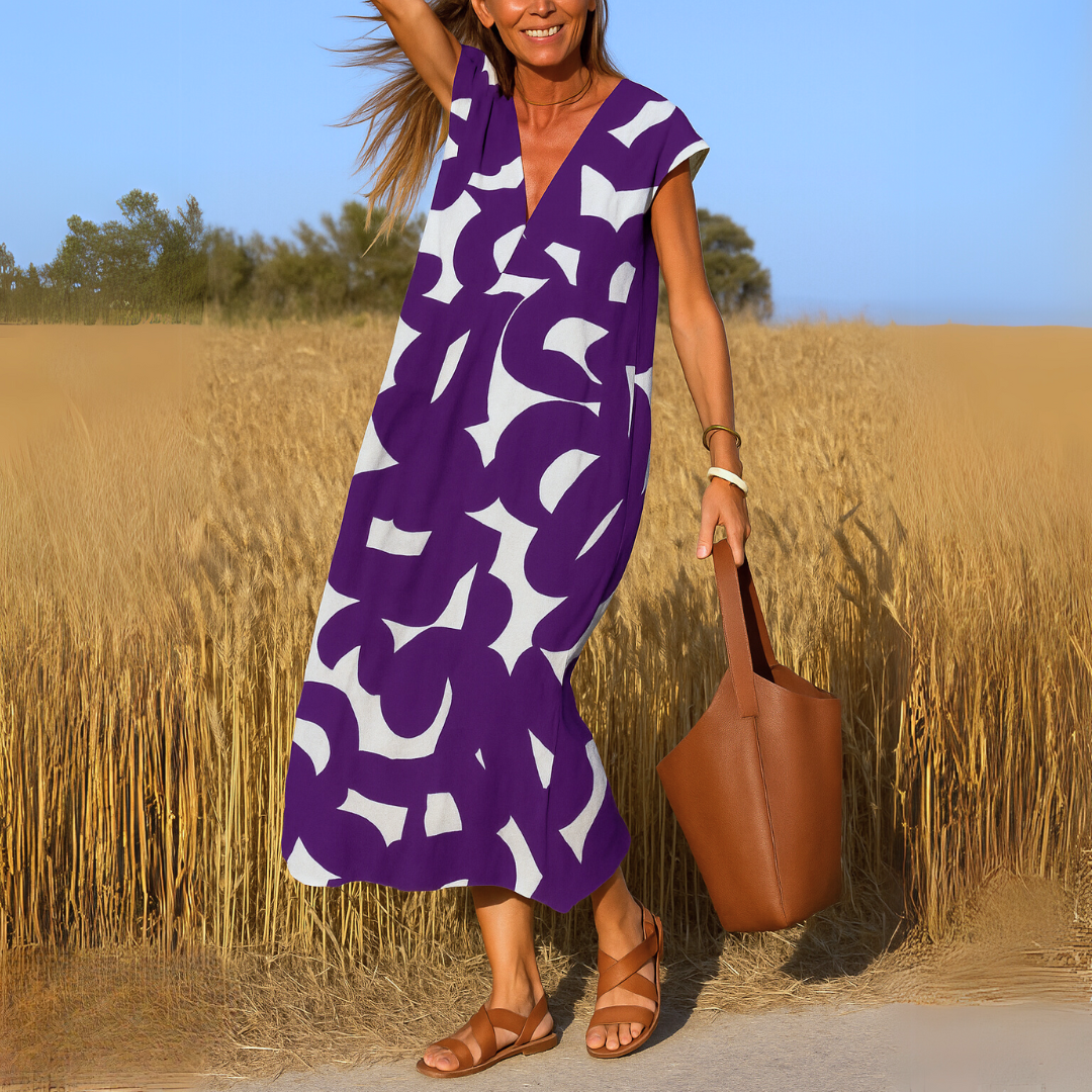 Pamela™ | Élégance Drapée Maxi