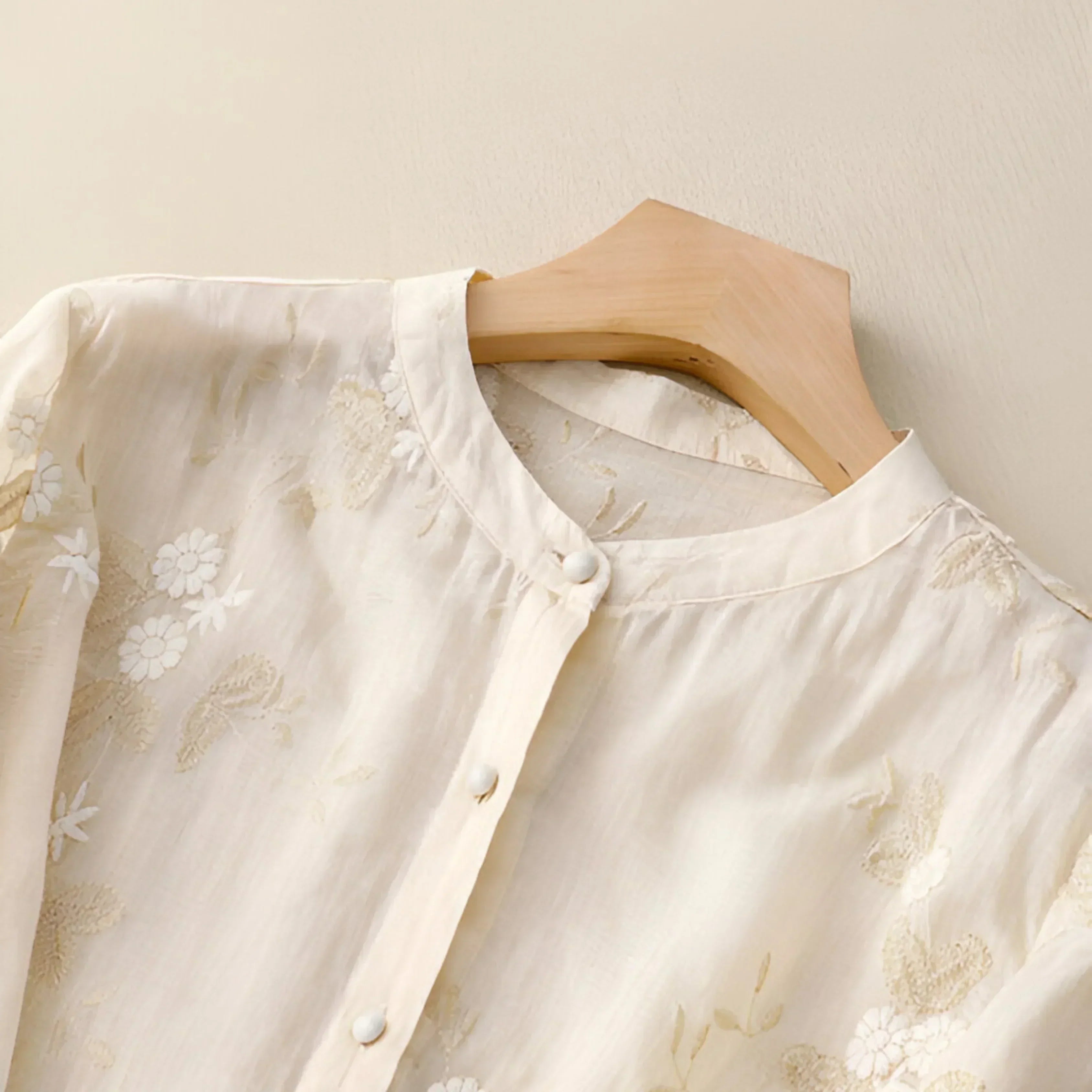 LUCILLE™ - BLOUSE FLORALE À BOUTONNER