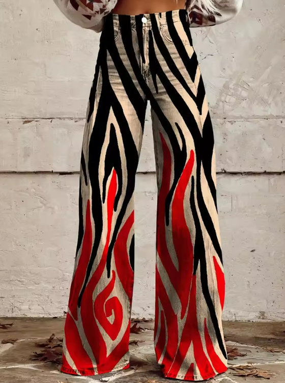 Fabiana | Pantalon large expressif