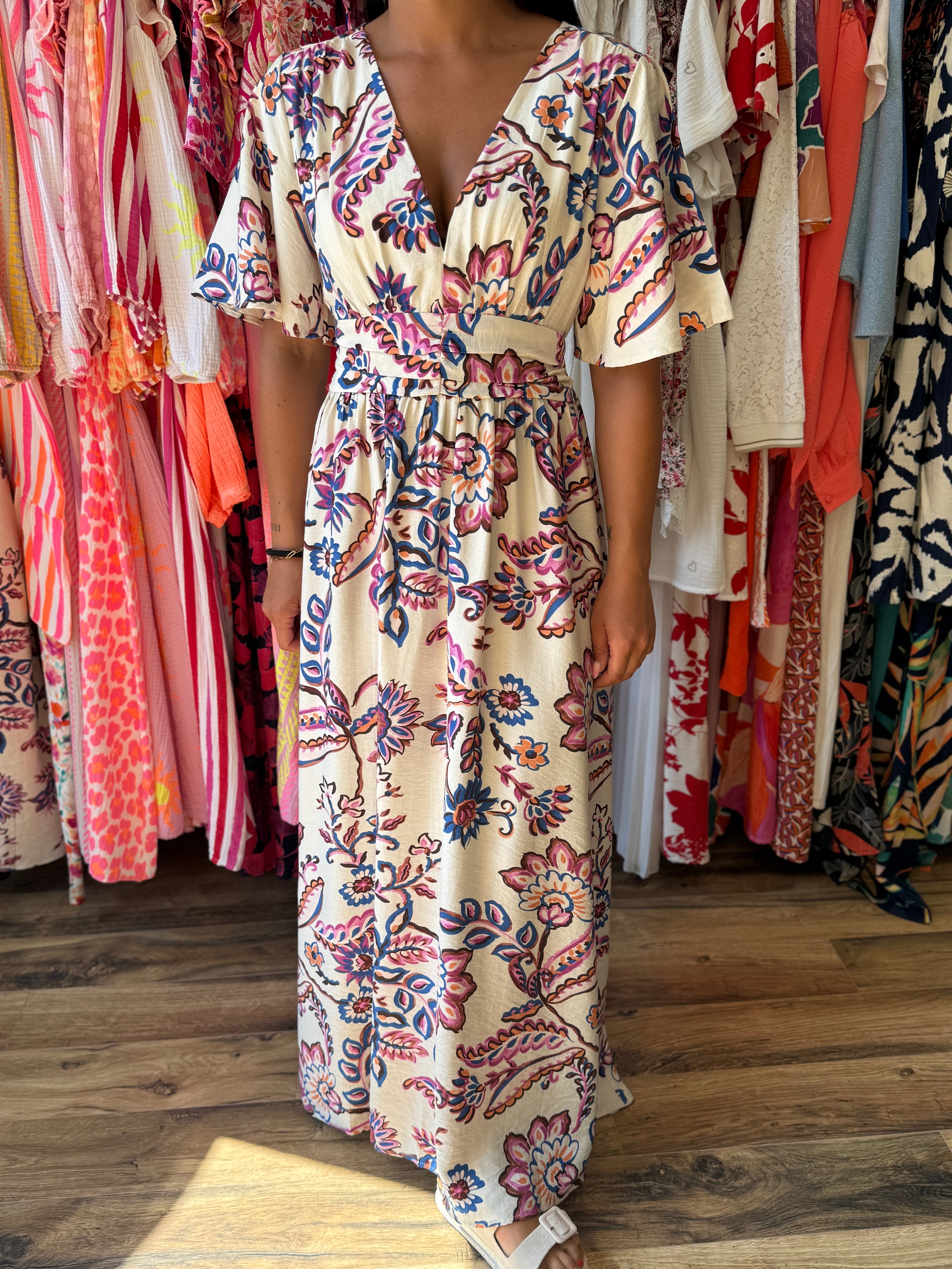 Xia™ - ROBE LONGUE FLUIDE AVEC SILHOUETTE ÉLÉGANTE