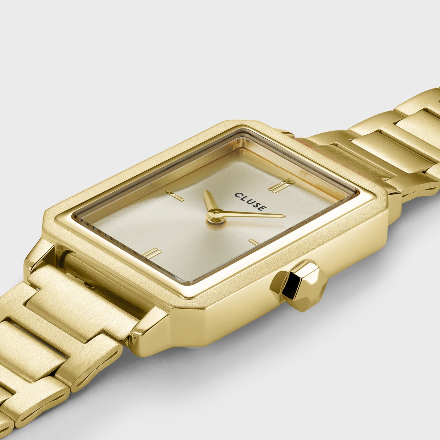 Montre Fluette en Acier, Couleur Or Plein