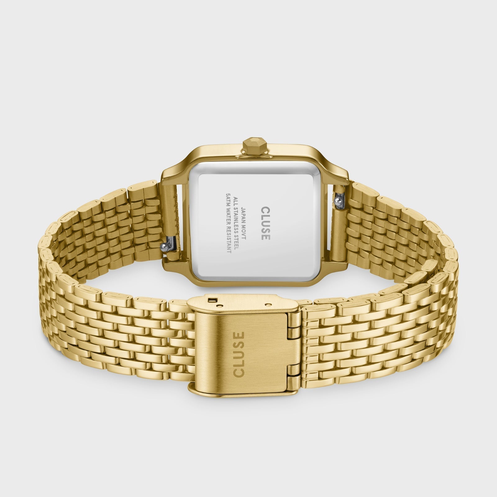 Montre Petite Gracieuse en Acier, Couleur Blanche et Dorée