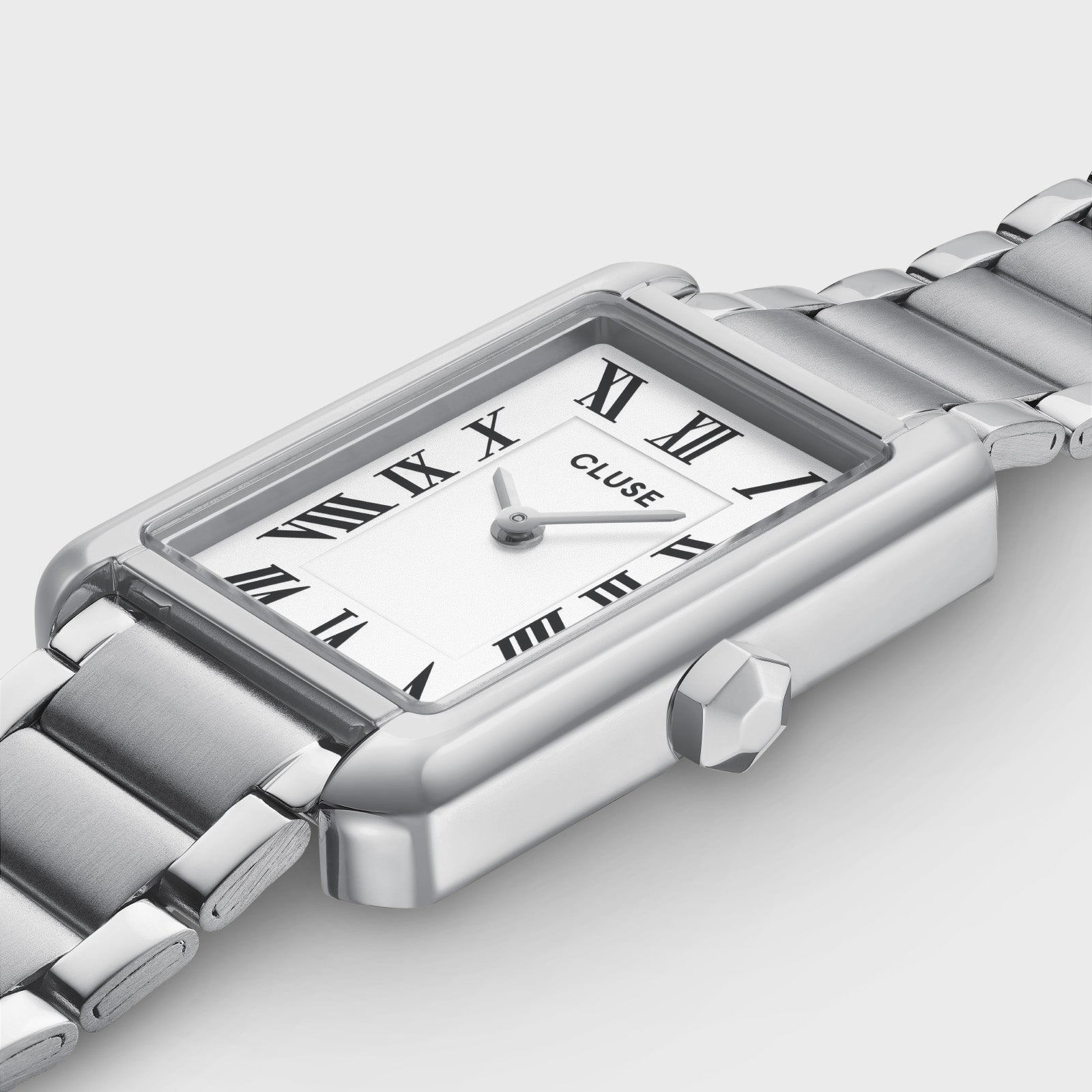 Montre Belisenna Acier, Blanc, Couleur Argent