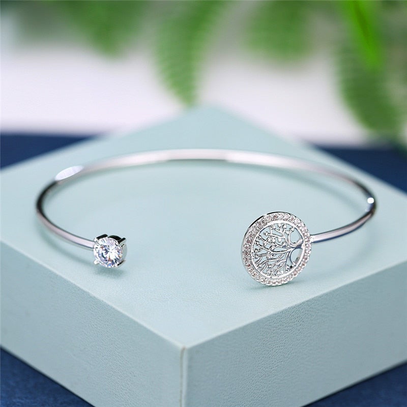 Bracelet Ajustable avec Motif Arbre de Vie