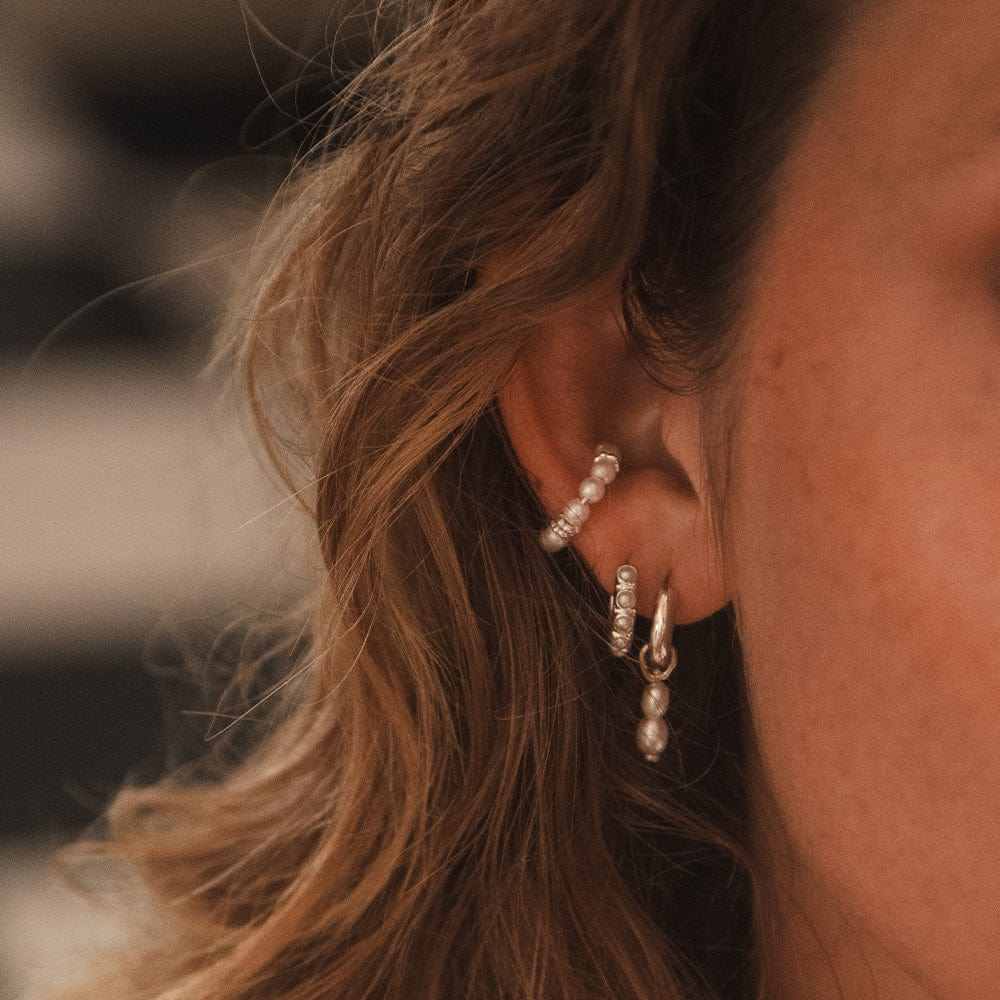 Freshwater Pearl Cuff Earrings