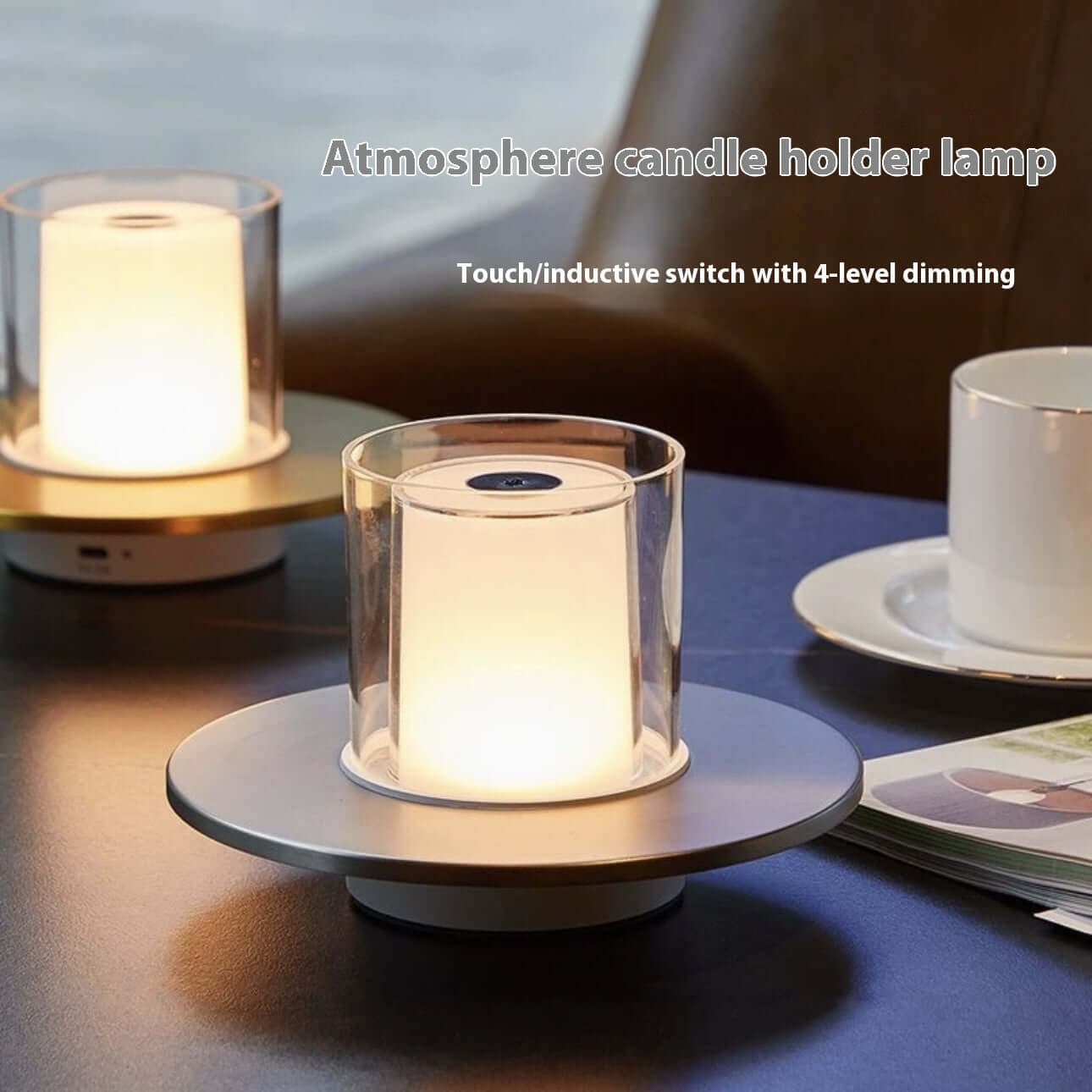 Lampe Bougie Rechargeable – LED Tactile & Gestuelle, Lumière Douce et Amie des Yeux