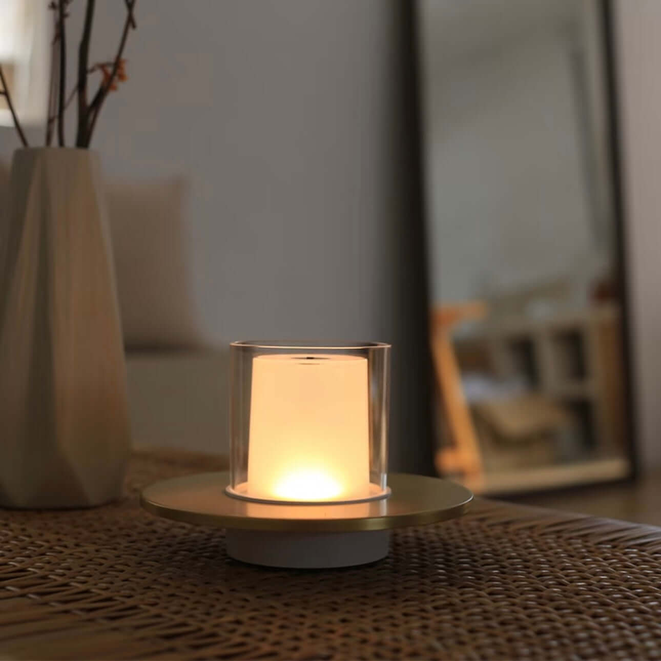 Lampe Bougie Rechargeable – LED Tactile & Gestuelle, Lumière Douce et Amie des Yeux