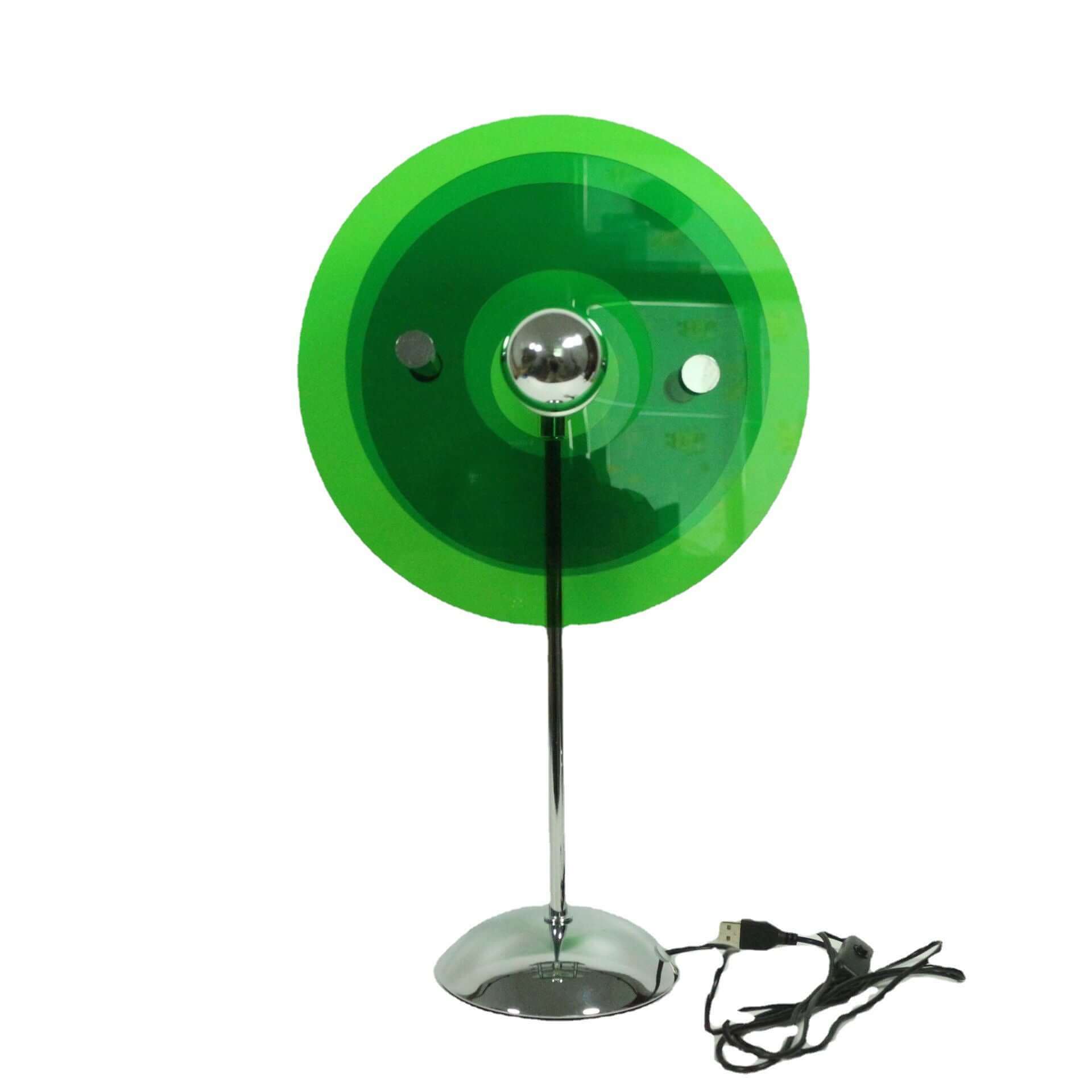 Lampe de Table Bauhaus – LED Acrylique Coloré, Alimentation USB