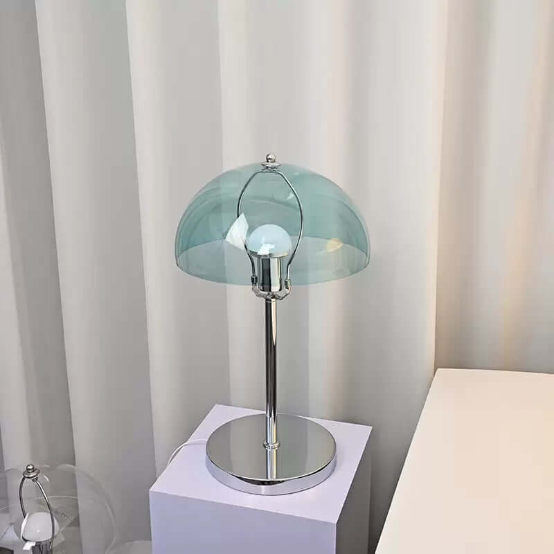 Lampe de Table Acrylique Bauhaus | Luminosité Ajustable & Lumière Douce