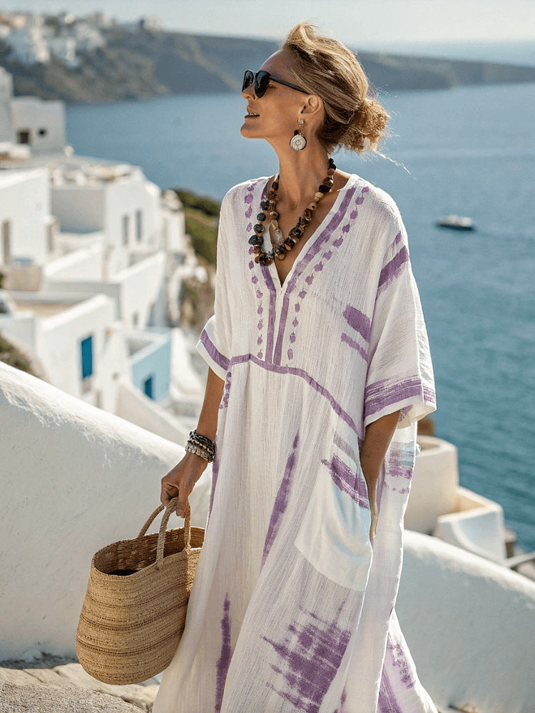 Shiraz | Robe Élégante en Coton-Lin