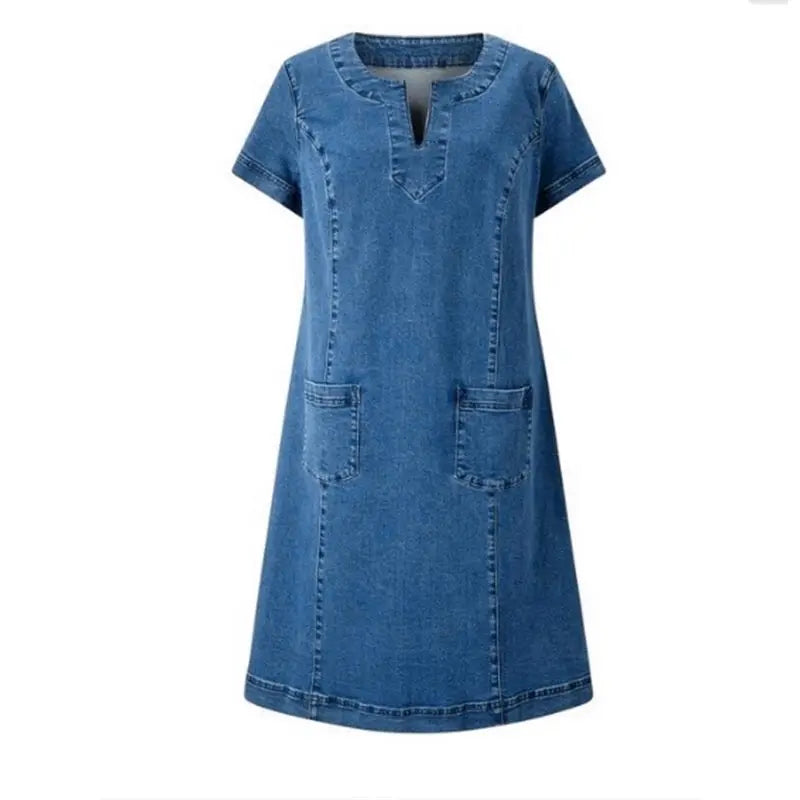 Claire Montréal™ - ROBE EN DENIM LÉGÈRE AVEC UNE COUPE DÉCONTRACTÉE