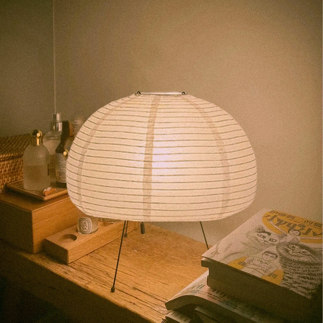 Lampe de Table en Papier de Riz Japonais Nago