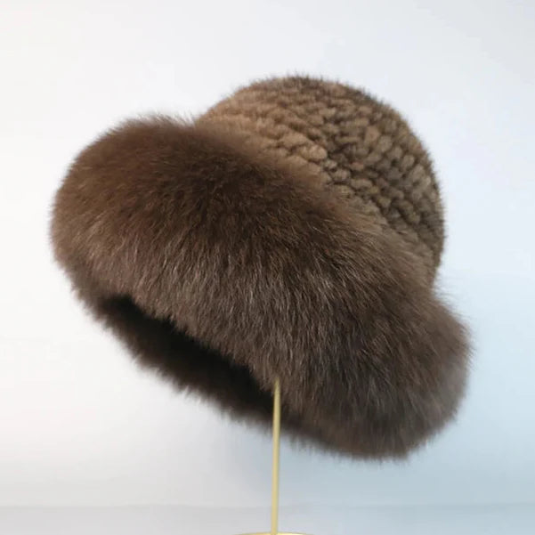 Isolde™ | Mink Fur Hat — Midnight Edition