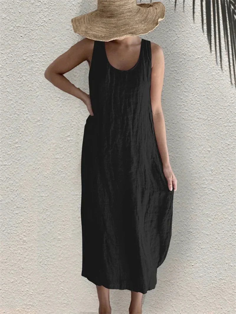 Cavell™ – Robe d'été effet lin