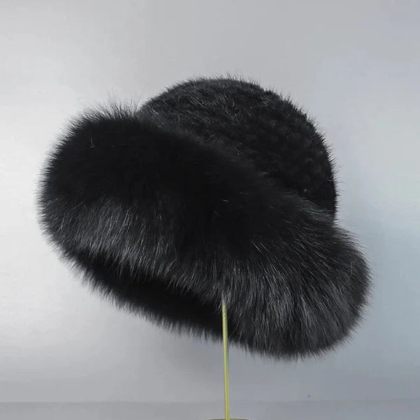 Isolde™ | Mink Fur Hat — Midnight Edition
