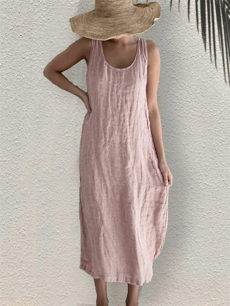 Cavell™ – Robe d'été effet lin