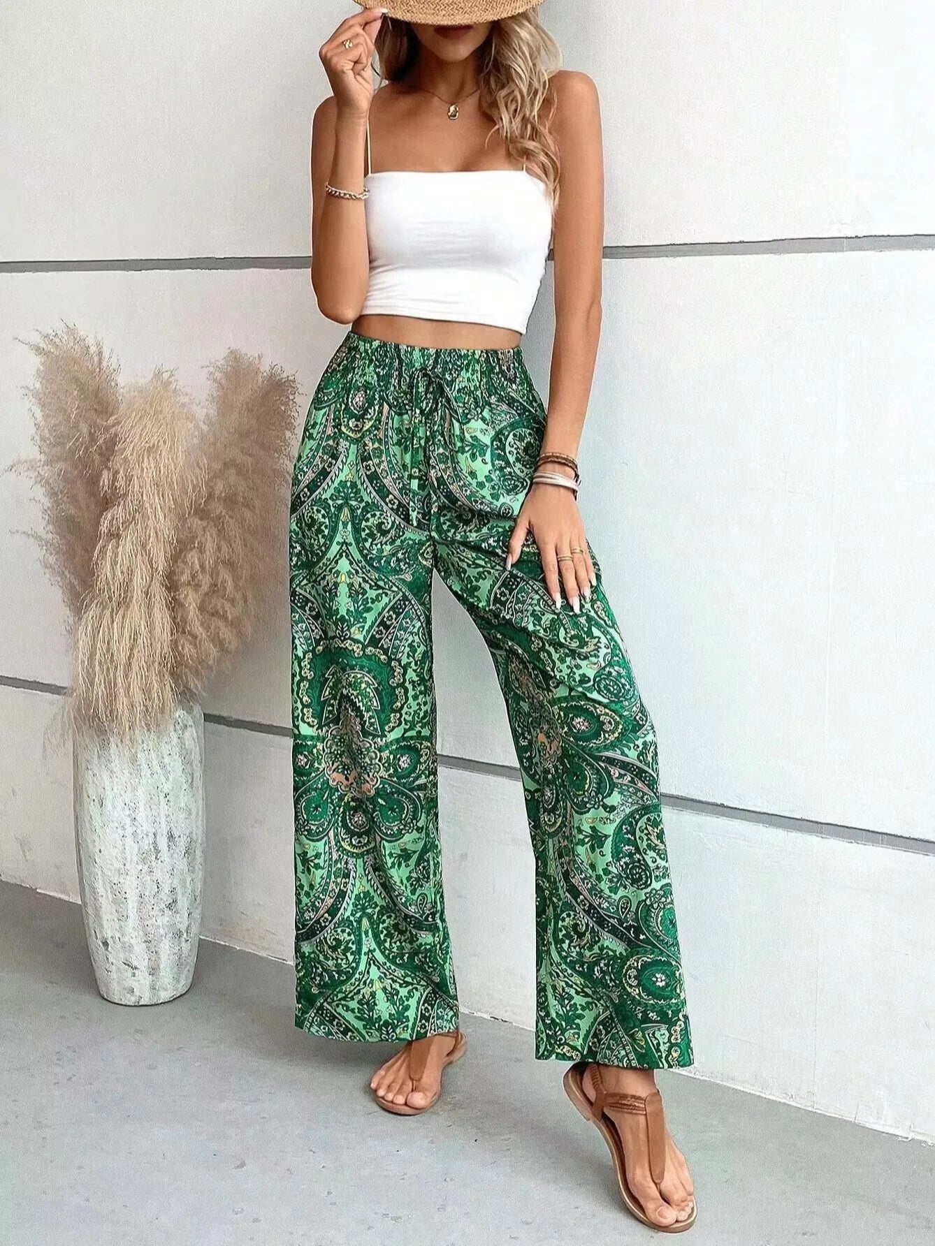 Analyn | Pantalon boho ample