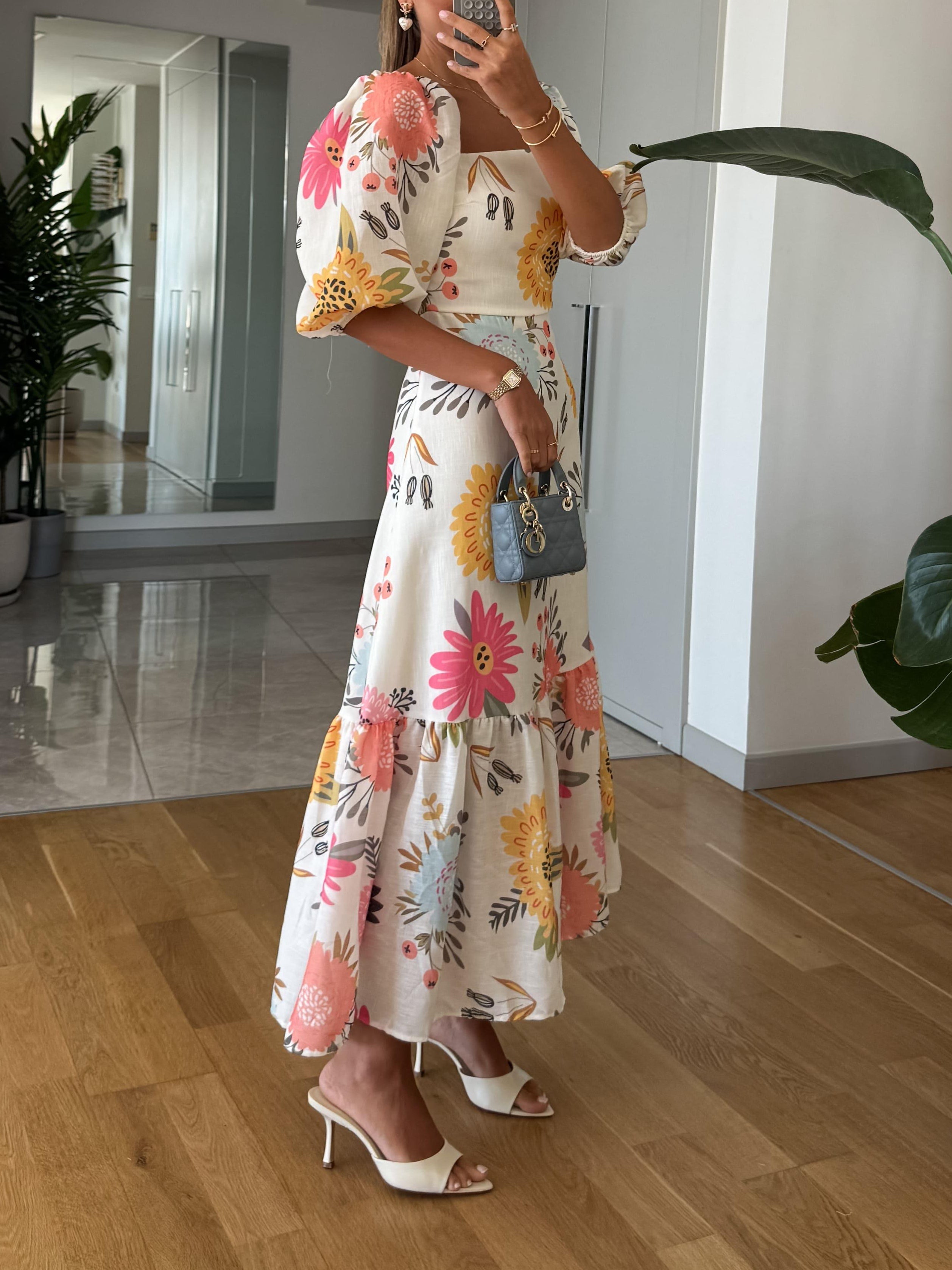 Lauriane™ | Robe Bouffante Florale