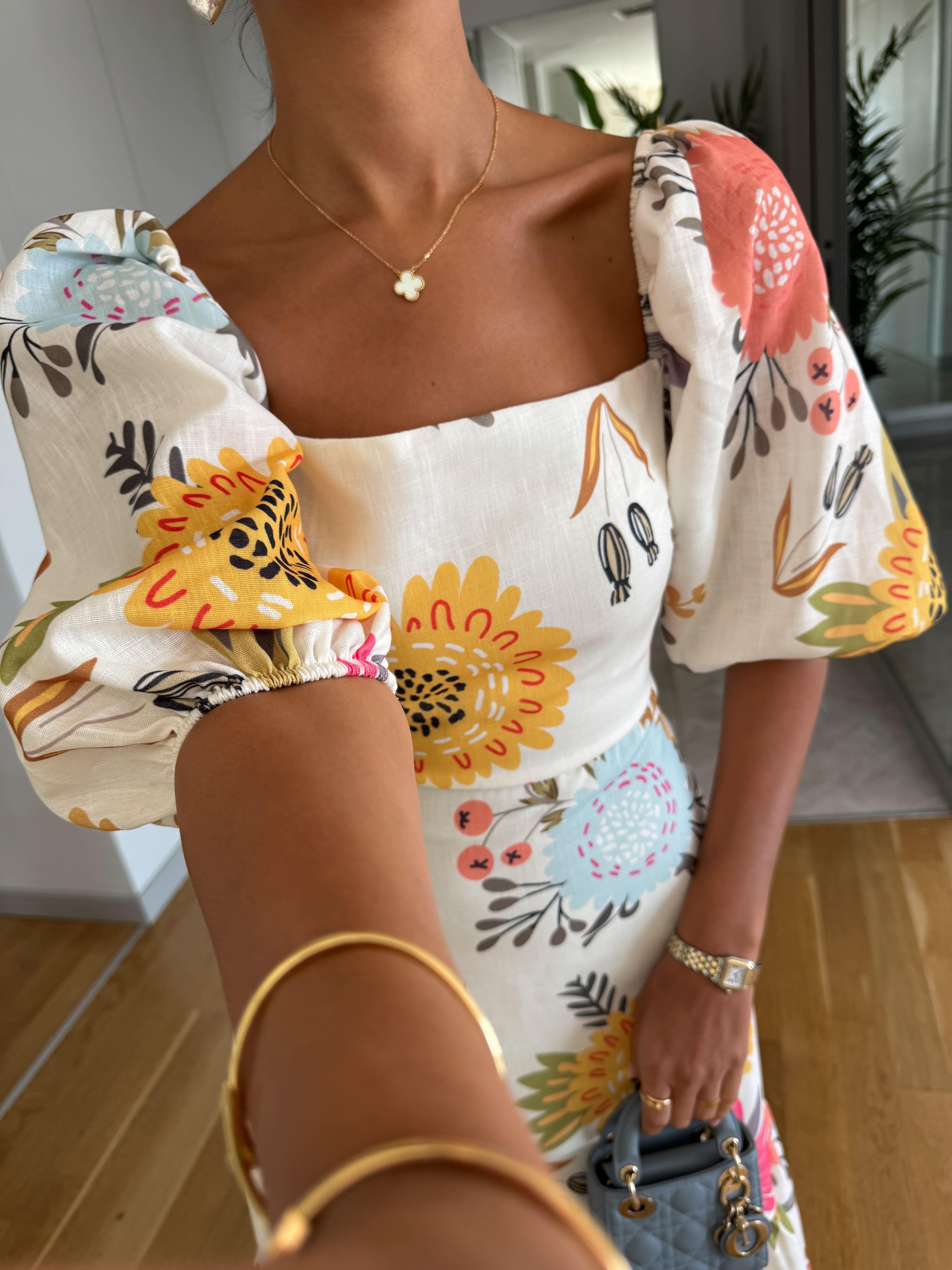 Lauriane™ | Robe Bouffante Florale