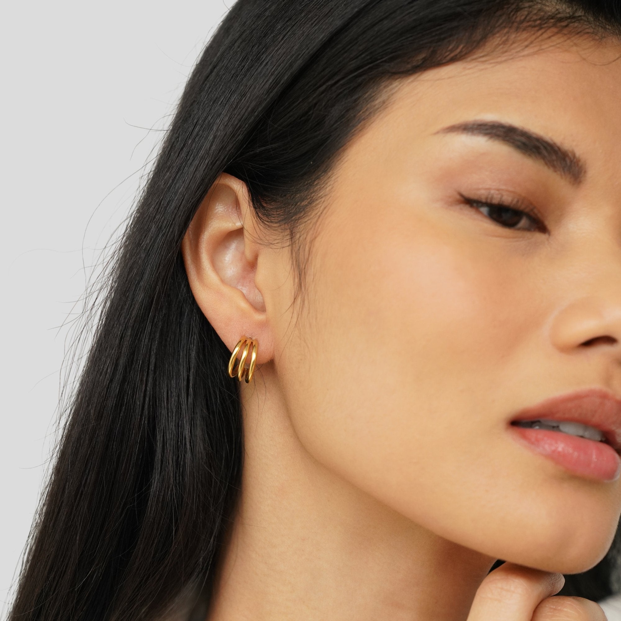 Boucles d'oreilles Ana Triple