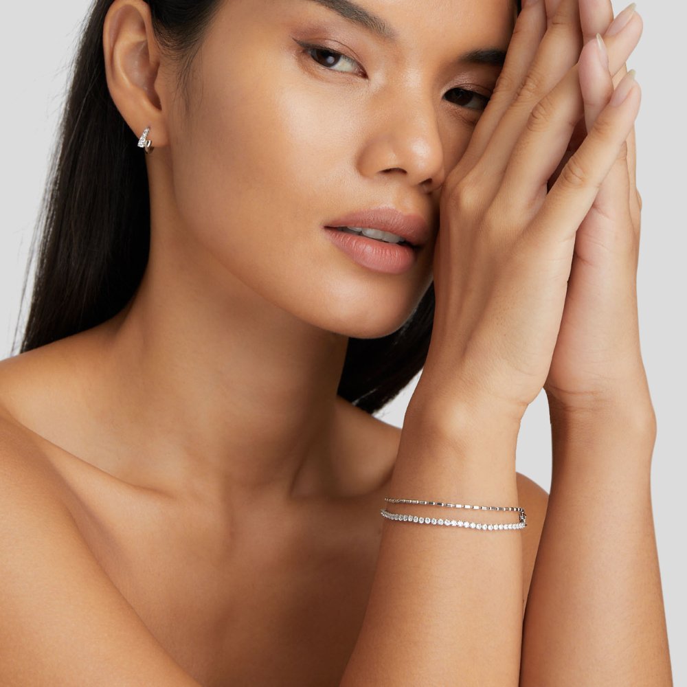Bracelet Arelia en Argent avec Cristaux