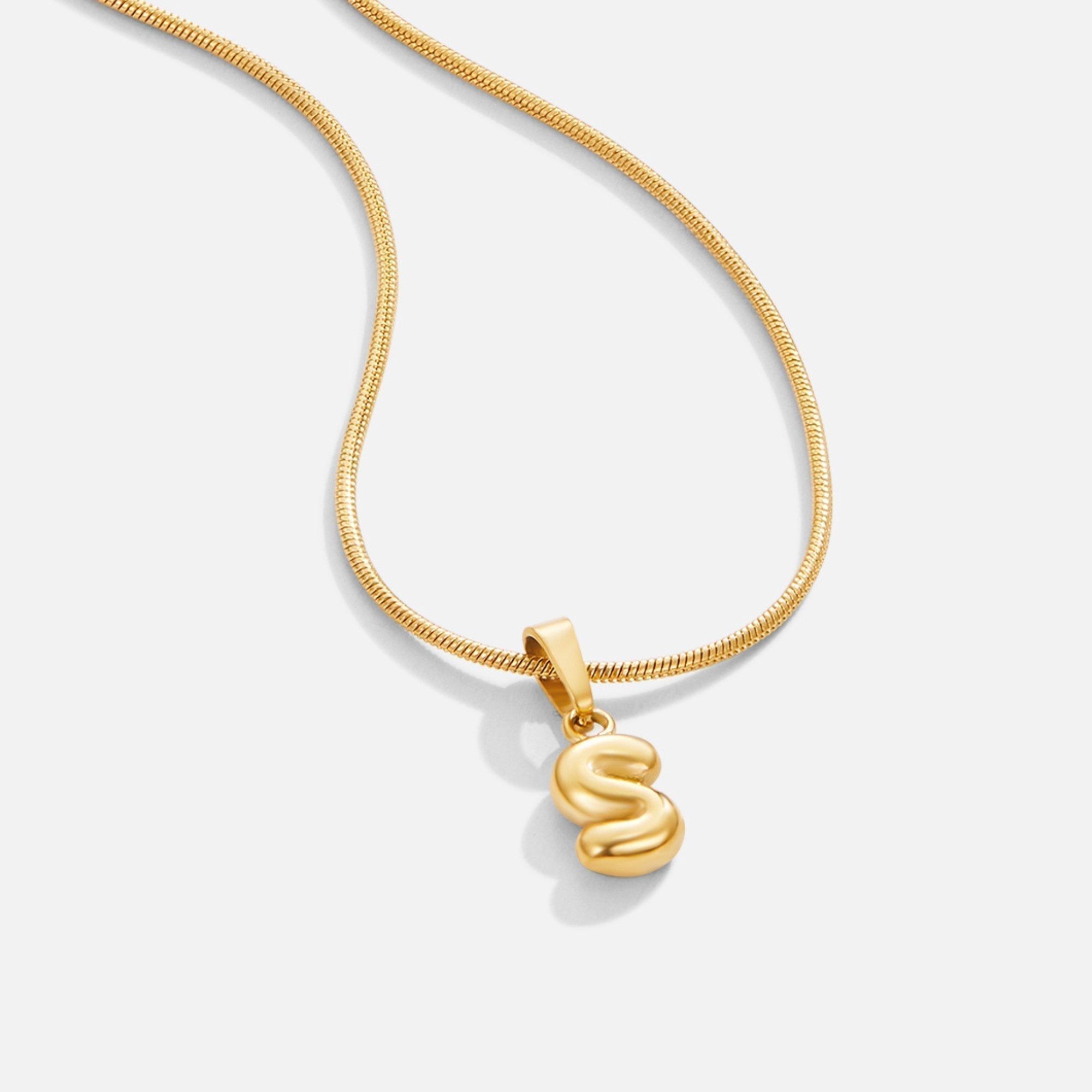 Collier en lettres bulle sophistiqué