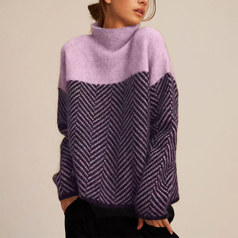 ADELIE | Col Roulé Premium en Tricot Élégant