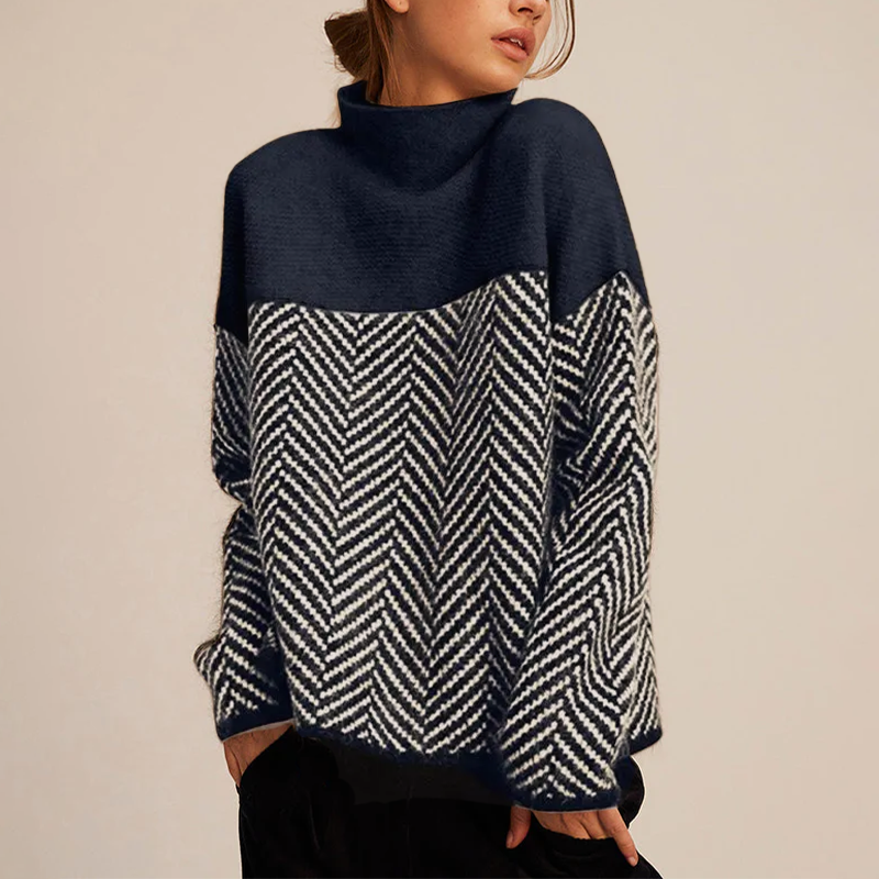 ADELIE | Col Roulé Premium en Tricot Élégant