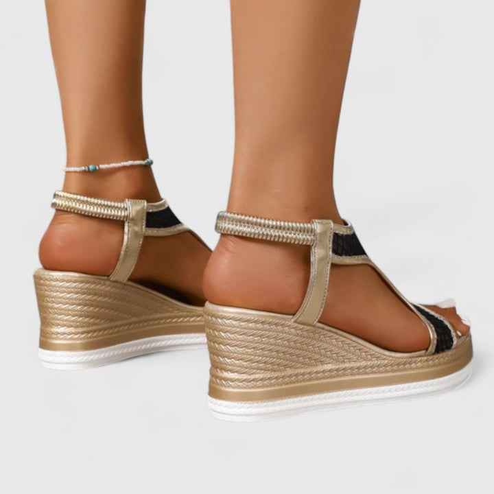 Sylvara | Talons compensés à bride T pour femmes
