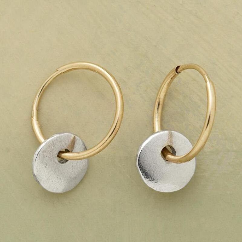 Boucles d'oreilles créoles élégantes faites main