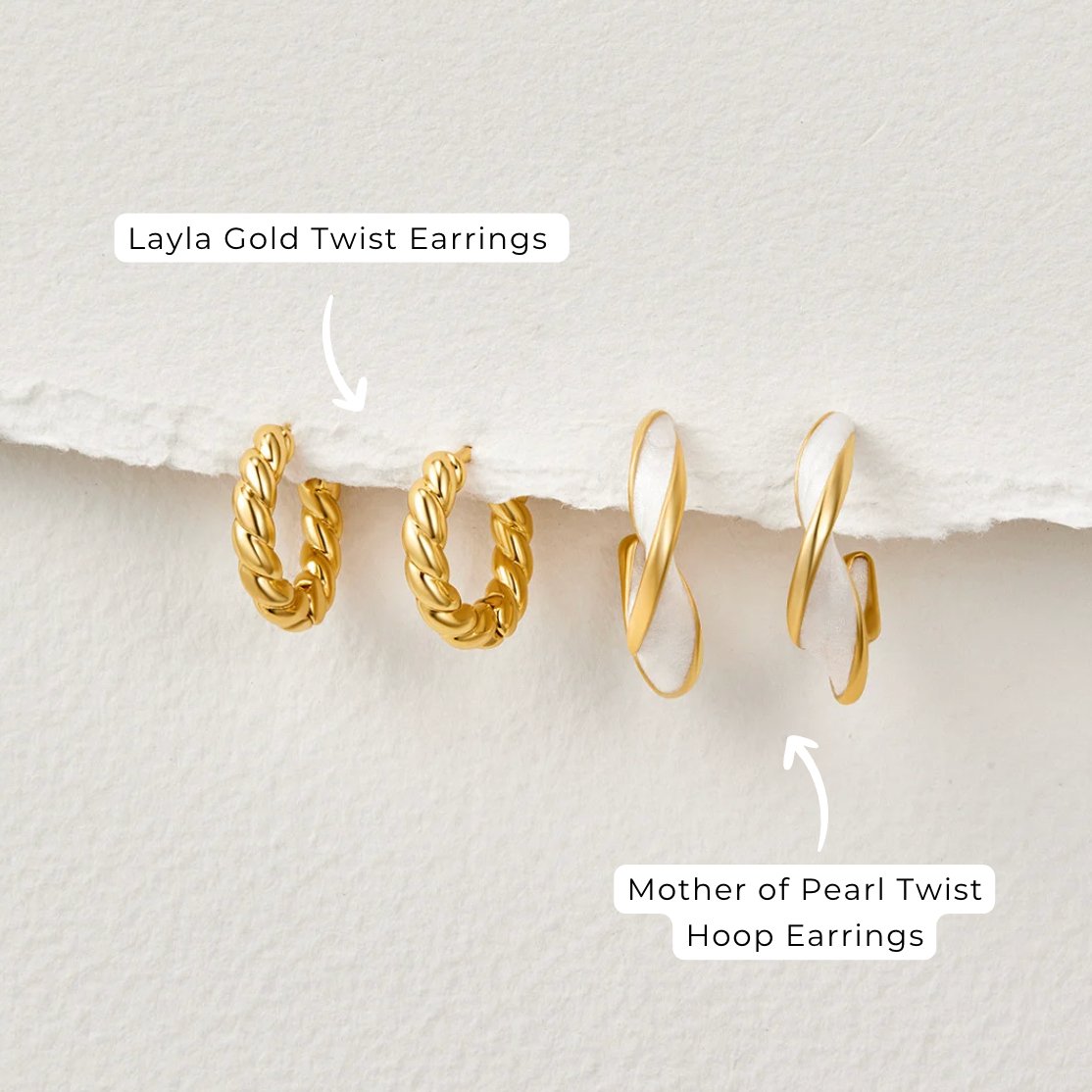 Boucles d'oreilles Luna Twist