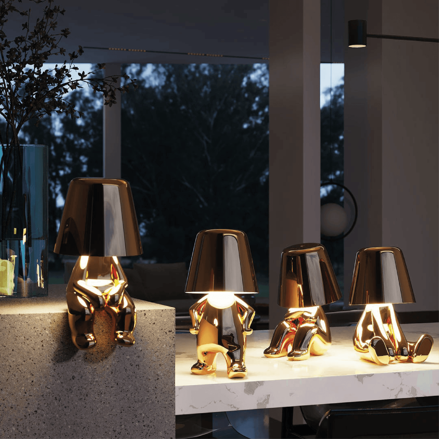 Lampe de table penseur