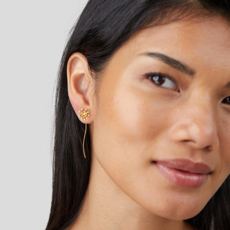 Boucles d'oreilles Souhait Pissenlit